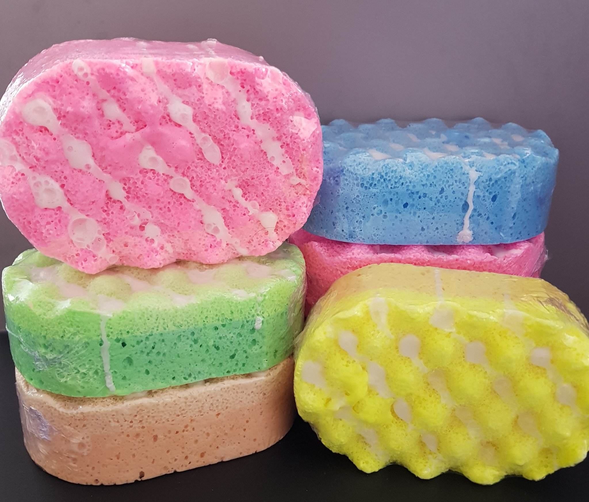 Exfoliating Soap Sponges - Full Sponges – De Unique Fragrance